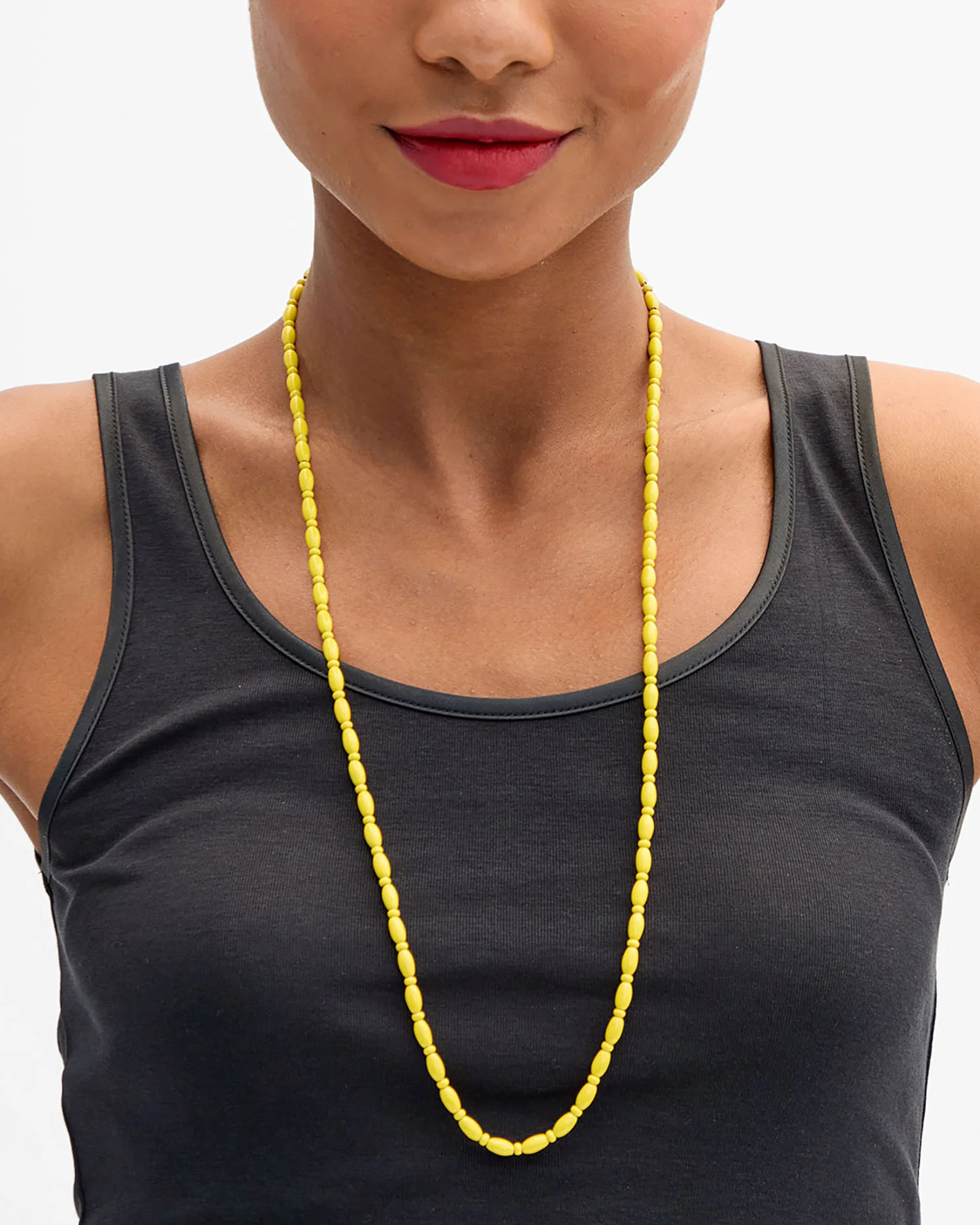 Enamel Bead Necklace - 30 In - Image 3