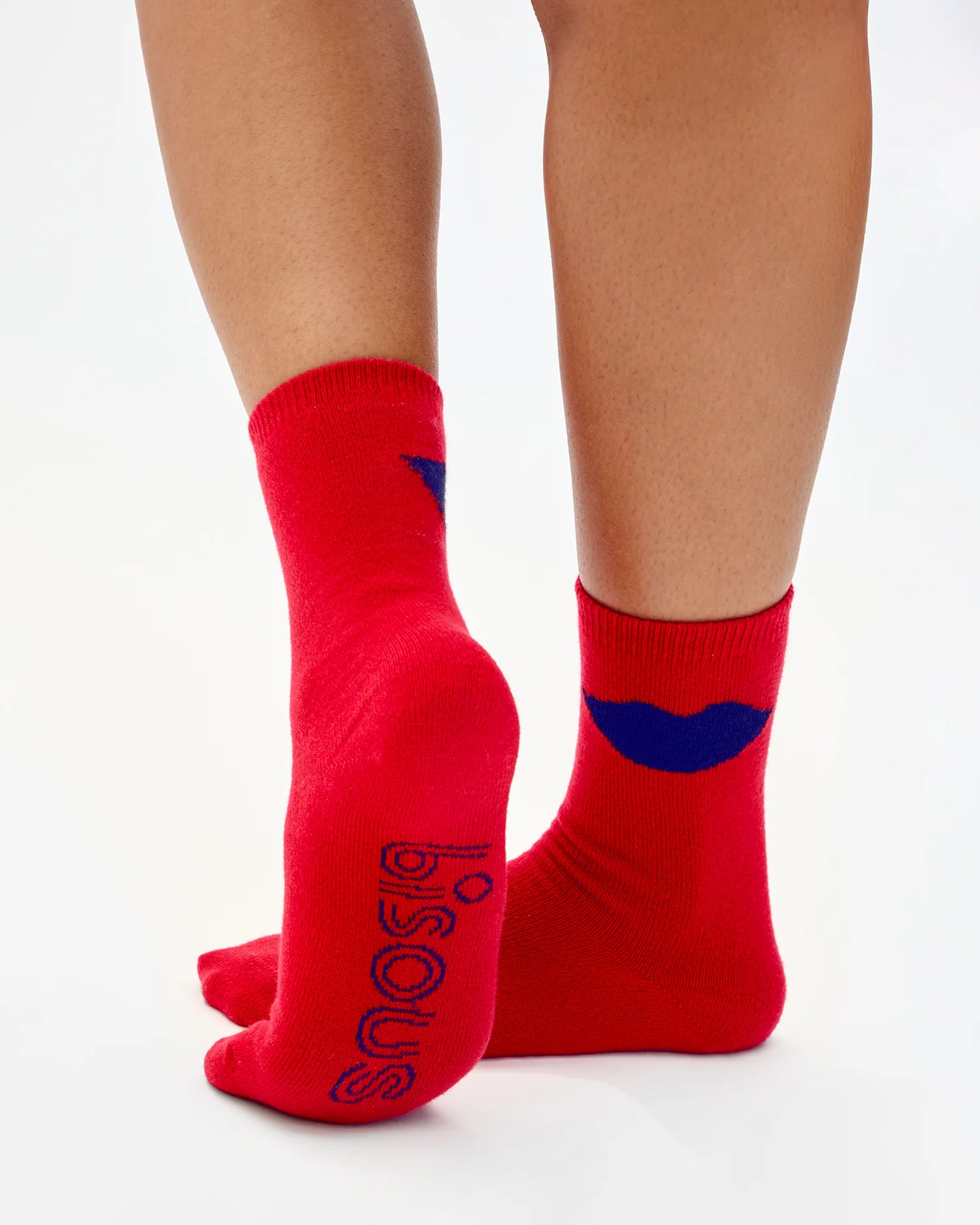 Lips Cashmere Crew Socks - Image 3