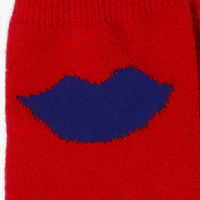 Lips Cashmere Crew Socks - Image 4